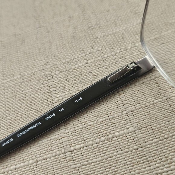 Joseph Abboud Men Eyeglasses Frame Gunmetal Half Rim Glasses 55[[18145 Eyewear - Picture 9 of 12